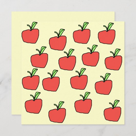 Red Apple Pattern. (Front/Back)