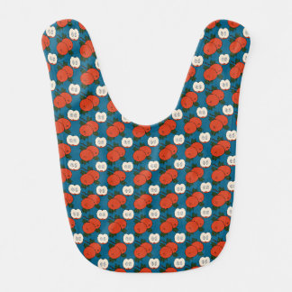 Red Apple Pattern Baby Bib