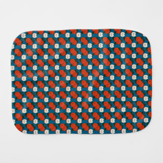 Red Apple Pattern Baby Burp Cloth