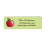 Red Apple Personalized Label