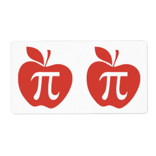 Red Apple Pie Label