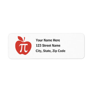 Red Apple Pie Label