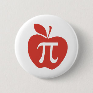 Red Apple Pie Pinback Button