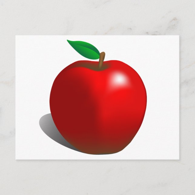 Red Apple Postcard (Front)