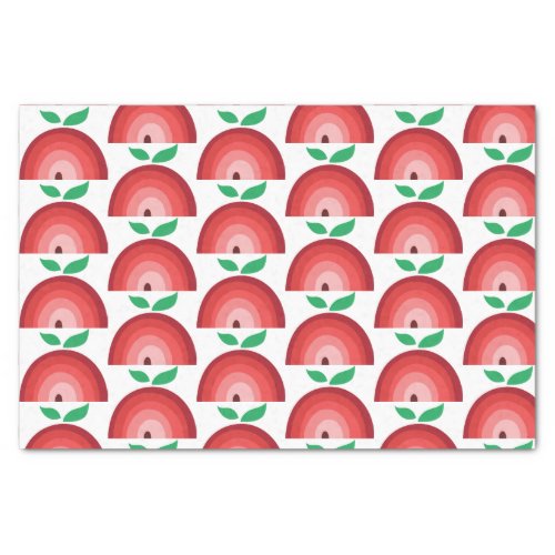 Red Apple Rainbow Pattern Tissue Paper