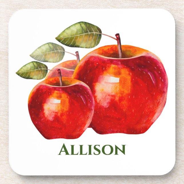 Red Apple’s  Beverage Coaster (Front)