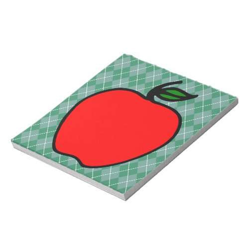 Red Apple School Notepad Gift