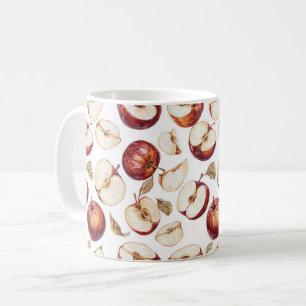 Red Apple Slices Fruit Coffee Mug