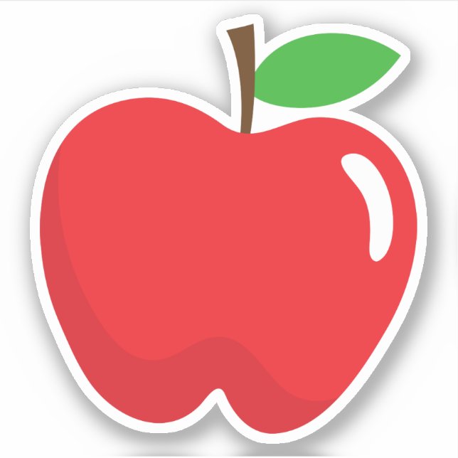 Red apple sticker (Front)