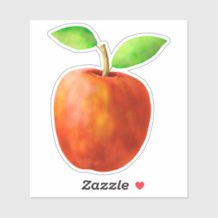 Red apple sticker