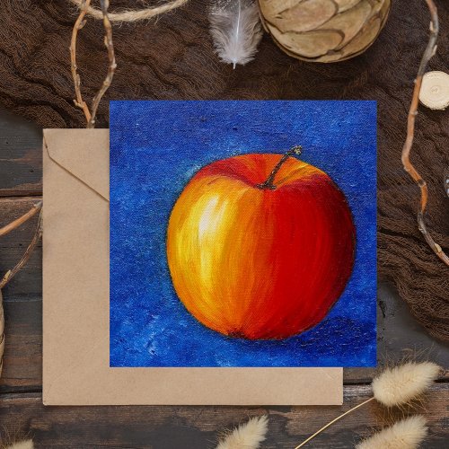 Red Apple _ Still Life Painting magnetic card