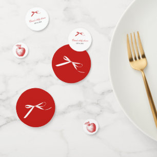 Red Apple Table Confetti