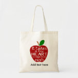 red apple Teacher thank you retirement Nursery Tote Bag
