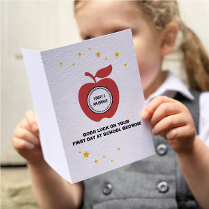 Red Apple Today I Am Brave Back To School Luck Card