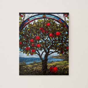 Red Apple Tree Jigsaw Puzzle