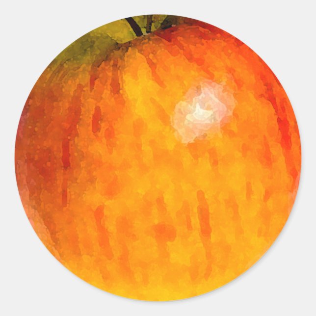 Red Apple Watercolor - sticker (Front)