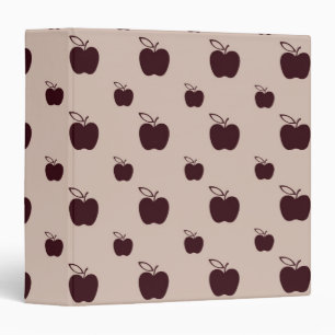 Red Apples 3 Ring Binder