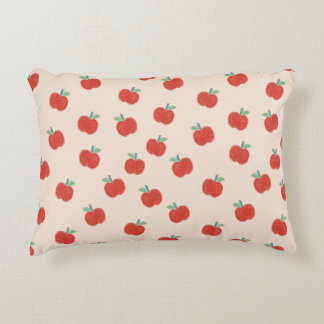 Red apples accent pillow