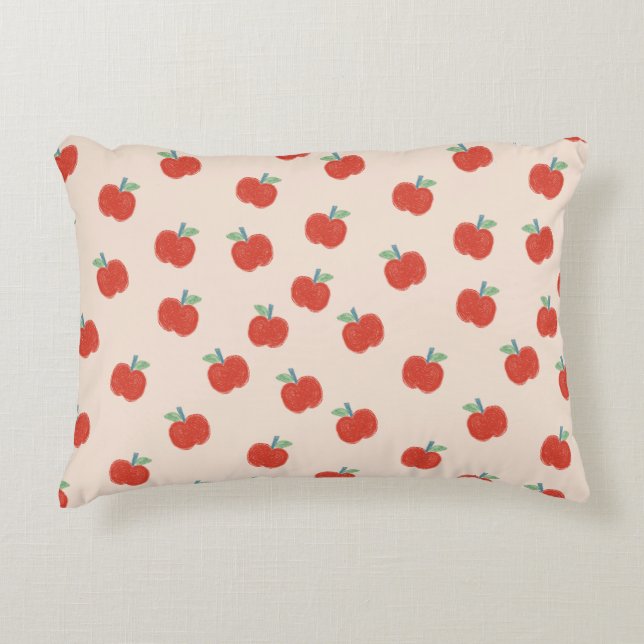 Red apples accent pillow (Front)