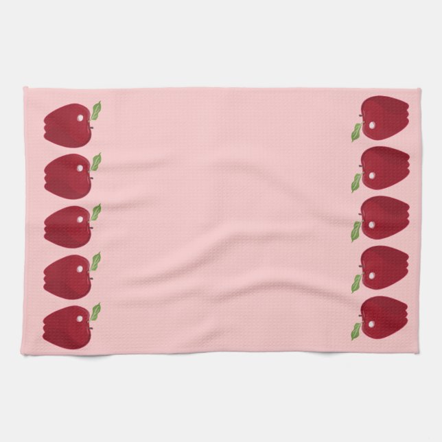 Red Apple's all Lined up Towels (Horizontal)