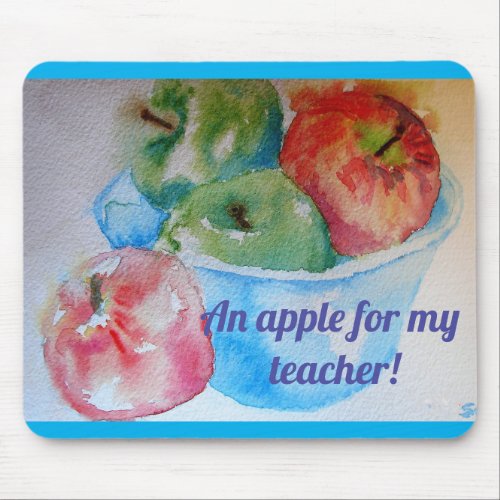 Red Apples An Apple For My Teacher Mouse Mat Pad