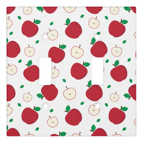 Red Apples and Halved Apples Light Switch Cover
