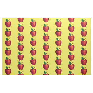 red apples fabric