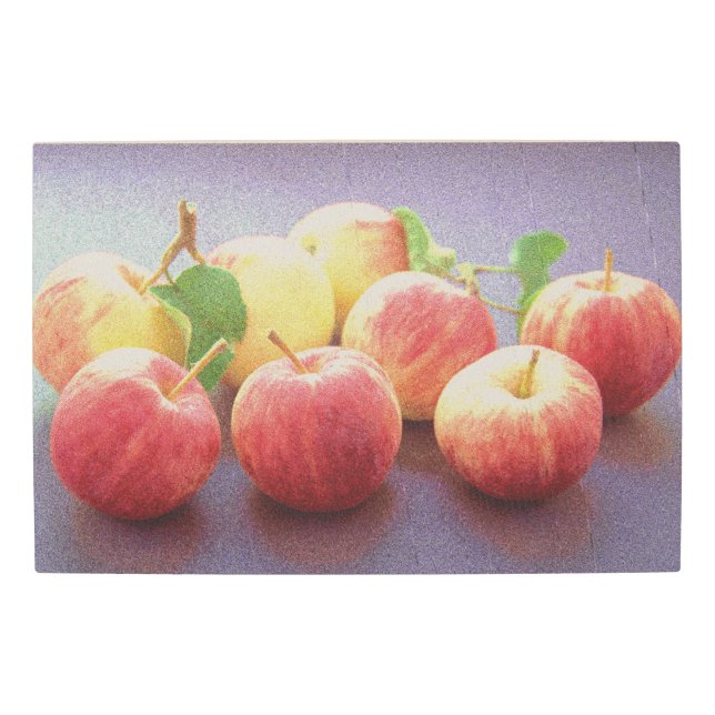"Red Apples Fruit" Cute Photo. Buy Now Metal Print (Front)