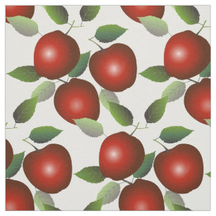Red Apples Fruit Fabric