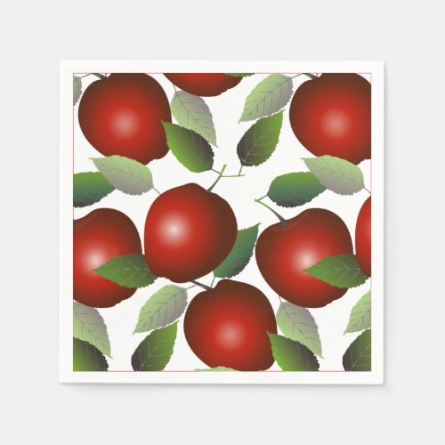 Red Apples Fruit Napkins
