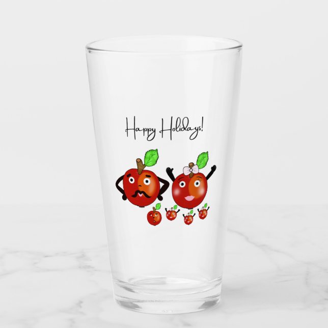 Red apples glass (Front)