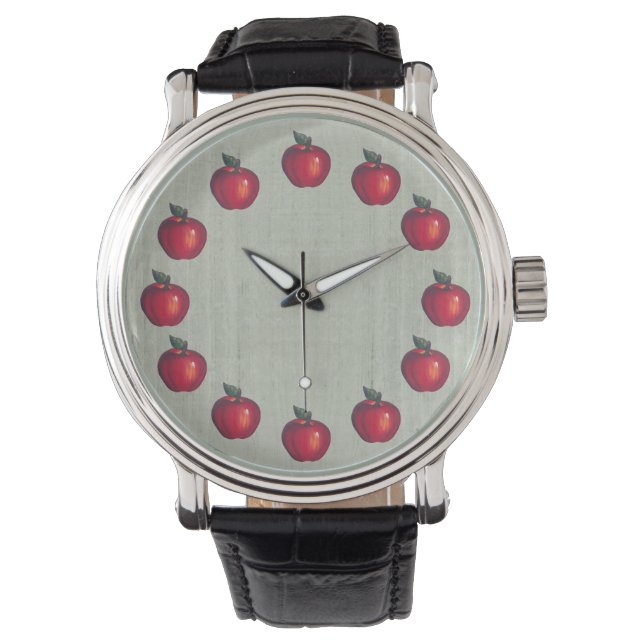 Red  Apples Green Watch (Front)