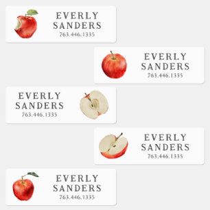 Red Apples Kids' Labels