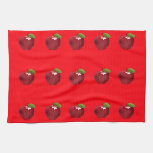 Red Apples Kitchen Towel