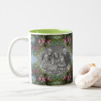 Red Apples On Tree Frame Add Your Photo Two-tone Coffee Mug by SmilinEyesTreasures at Zazzle