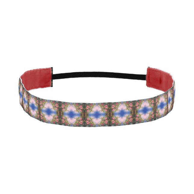 Red Apples On Tree Painting Abstract Pattern Athletic Headband (Front)