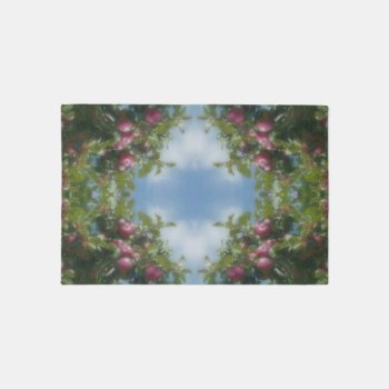 Red Apples On Tree Painting Abstract  Rug by SmilinEyesTreasures at Zazzle