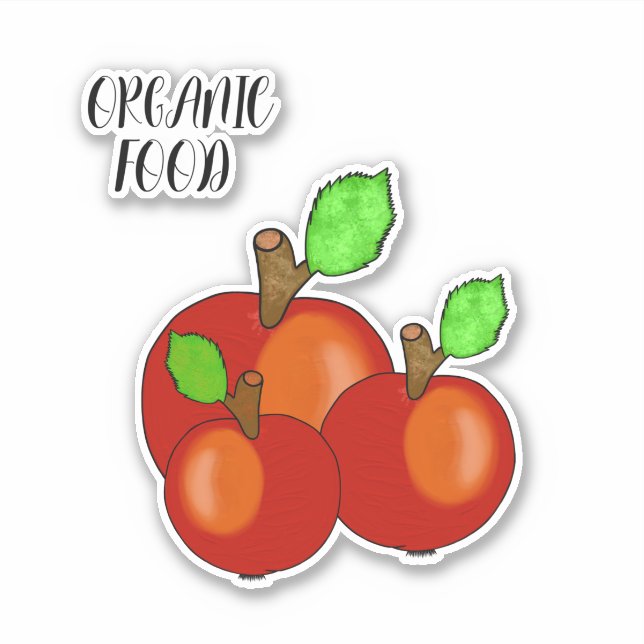 Red apples sticker (Front)