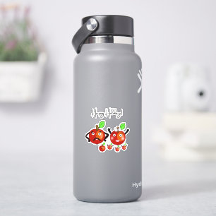 Red apples sticker
