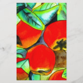 Red Apples watercolor original art painting (Front)