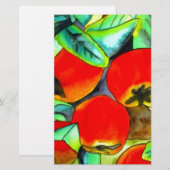 Red Apples watercolor original art painting (Front/Back)