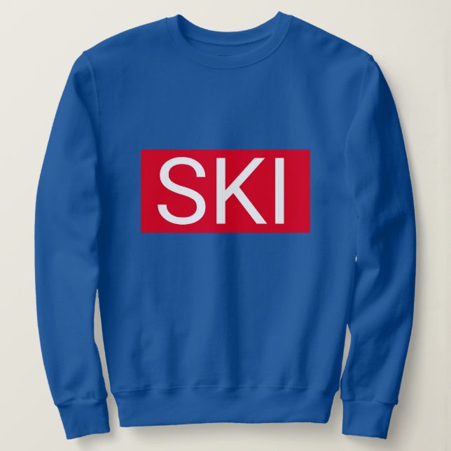 Red Apres Ski Sweatshirt (Design Front)