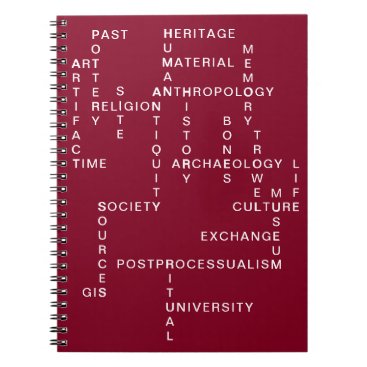 Red Archaeology and Anthropology Crossword Puzzle Notebook