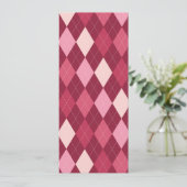 Red argyle pattern (Standing Front)