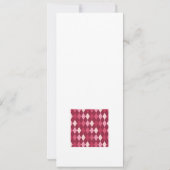 Red argyle pattern (Back)