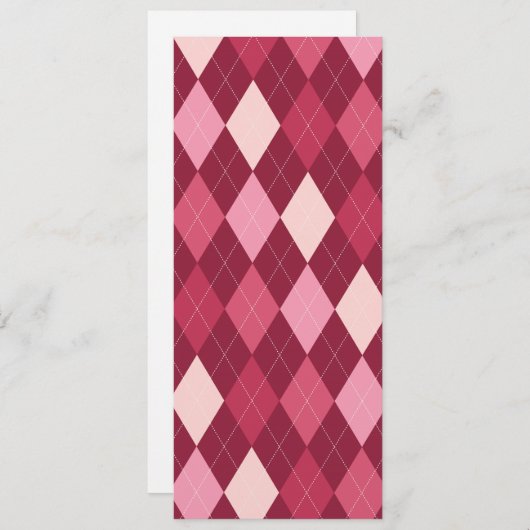 Red argyle pattern (Front/Back)