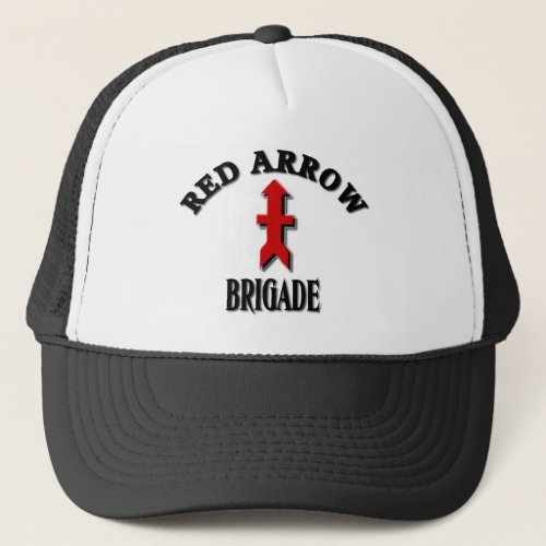Red Arrow Brigade Military Trucker Hat
