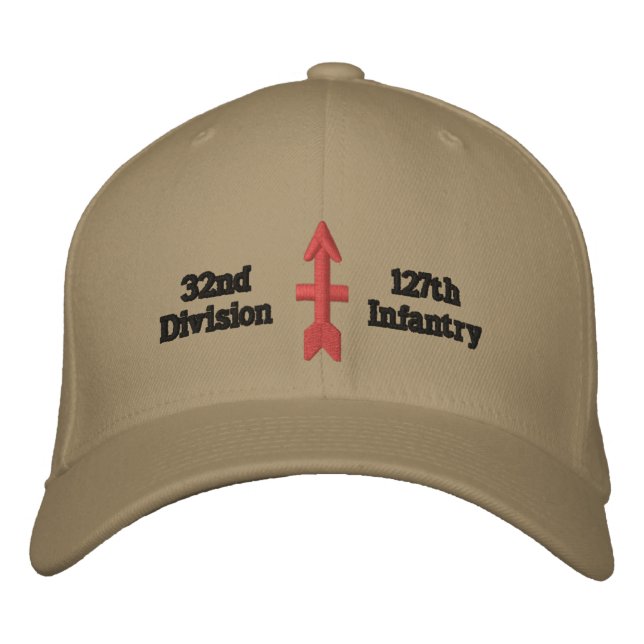 red arrow division embroidered baseball cap (Front)