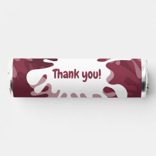 Red Art Birthday Party Thank You! Breath Savers® Mints