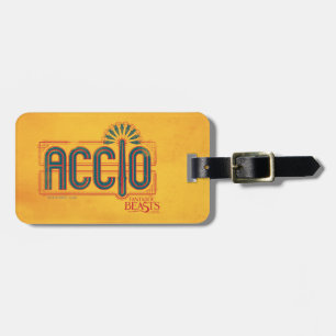 Red Art Deco ACCIO™ Spell Graphic Luggage Tag
